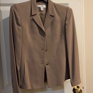 Tan suit jacket size 2
